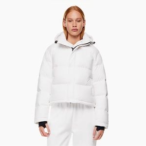 Aritzia White Superpuff Shorty